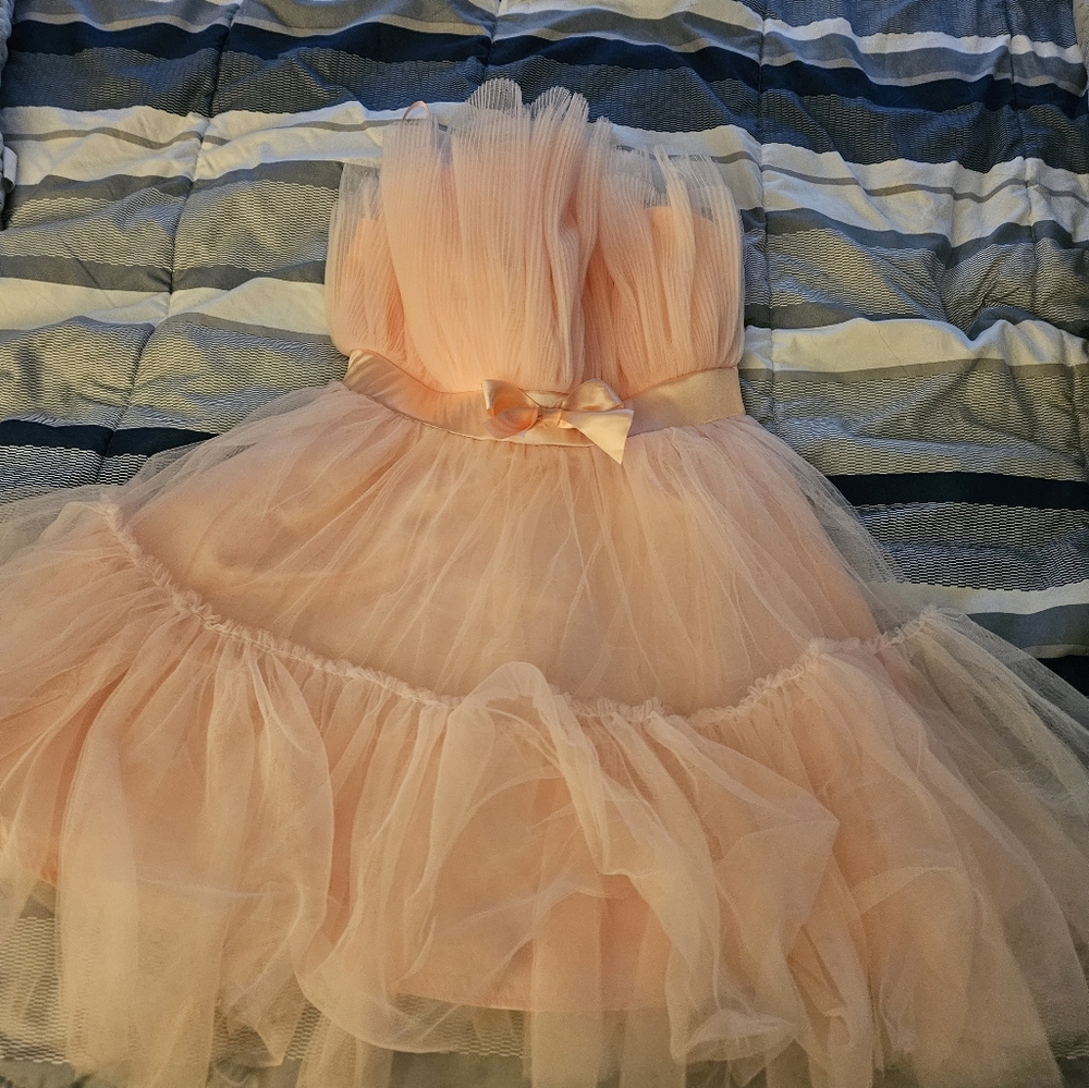 A pink dress